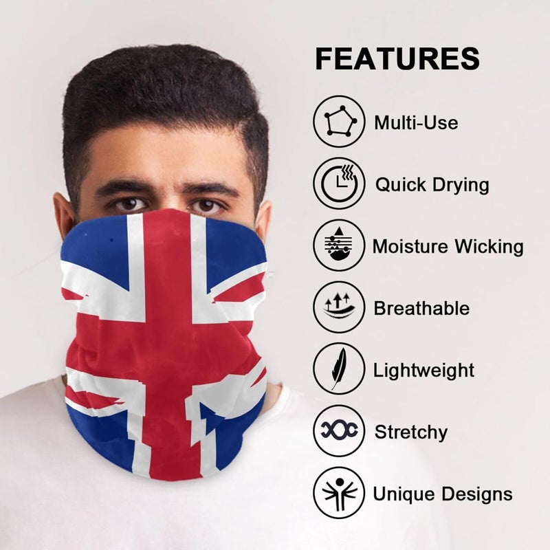 YQLROO Bandana Seamless Neck Gaiter Headwrap Balaclava Headband Headwear for Men and Women - Image 5